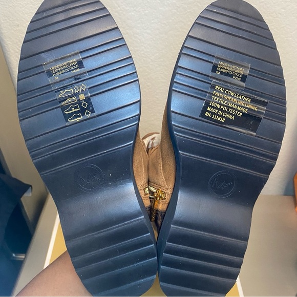 NIB MICHAEL KORS TRUDY FUR & SUEDE BOOTS IN LUGG MULTI - SIZE 7M - Picture 13 of 14